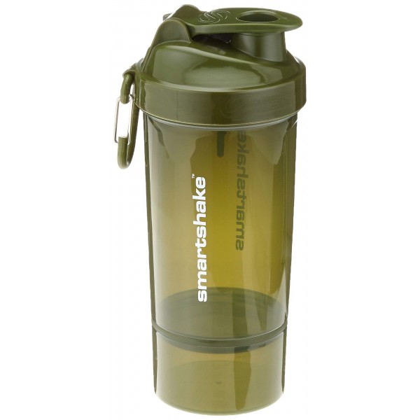 Шейкер с контейнером, SmartShake, Original2GO One 800мл - army green