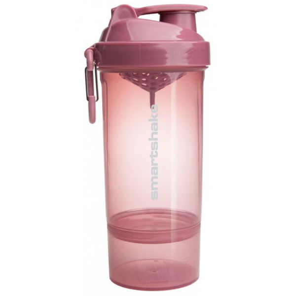 Шейкер с контейнером, SmartShake, Original2GO One 800мл - deep rose pink