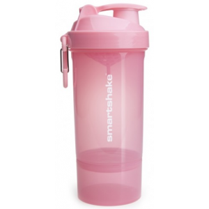 Шейкер с контейнером, SmartShake, Original2GO One 800мл - light pink