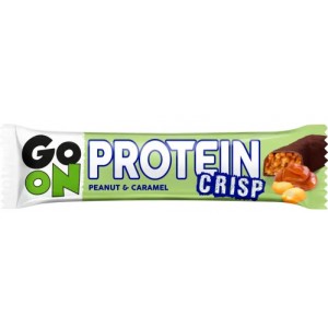 Високовуглеводний протеїновий батончик, GoOn Nutrition, Crisp Bar - 50 г - Арахіс-Карамель