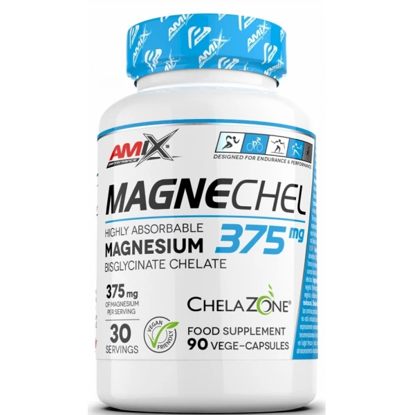 Магній бісгліцинат, Amix, Performance Amix MagneChel Magnesium Chelate - 90 веган капс