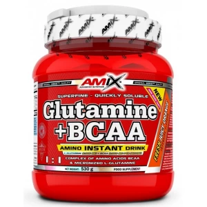 Аминокислотный комплекс ВСАА + Глютамин, Amix, L-Glutamine + BCAA - 530 г