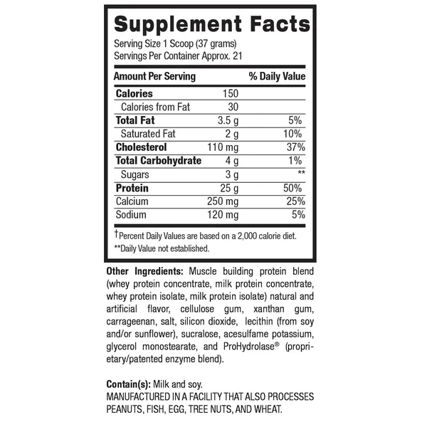 Многокомпонентный молочный протеин, BPi, Whey HD - 1,8 кг