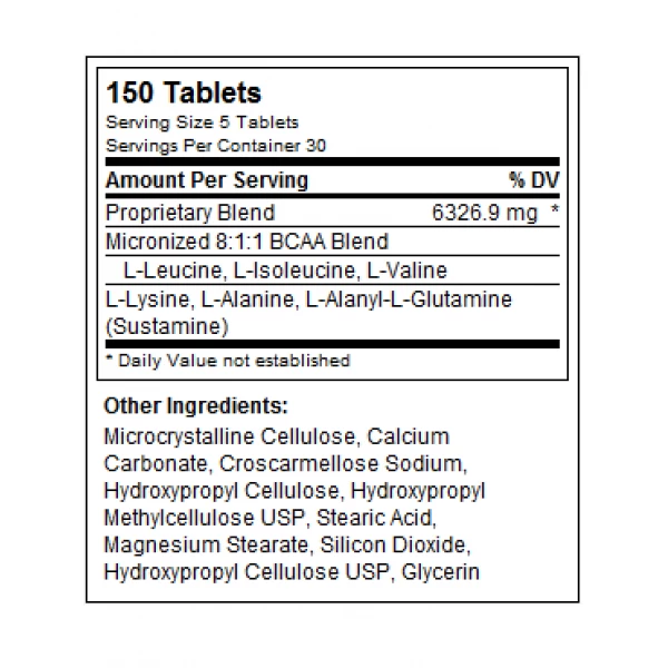 ВСАА 8:1:1 в таблетках, USPlabs, Modern BCAA Tablets - 150 таб