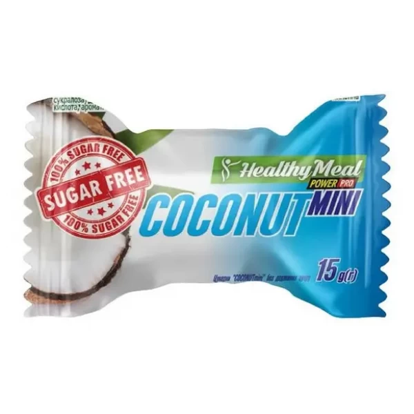 Конфеты без сахара, Power Pro, Healthy Meal Coconut mini - 15 г
