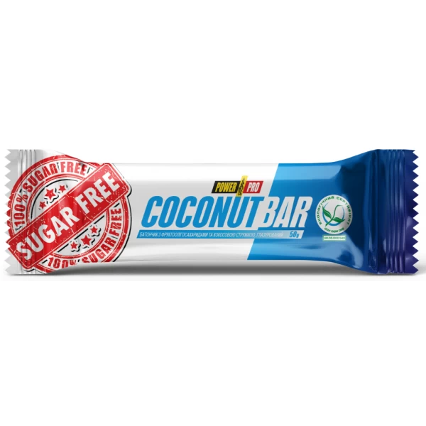 Батончик без цукру, Power Pro, Сoconut Bar - 50 г
