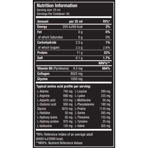 Рідкий Колаген з Гліцином, Scitec Nutrition, Collagen Liquid - 1 л