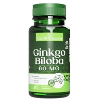 Гинкго Билоба экстракт 60 мг, Earths Creation, Ginkgo Biloba 60 мг - 60 гель капс