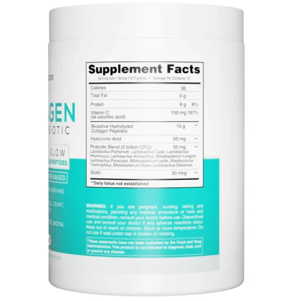 Гидролизат Коллагена пептидный + пробиотики, Earth Creation, Collagen Advanced - 275 г