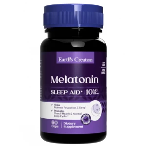 Мелатонін 10 мг, Earths Creation, Melatonin 10 мг - 60 капс