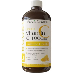 Вітамін С 1000 мг в рідкій формі, Earths Creation, Liquid Vitamin C 1000 мг - 473 мл