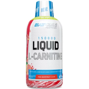 Л-карнитин 150.000, Everbuild Nutrition, Liquid L-Carnitine 3000 мг + Green Tea - 500 мл 
