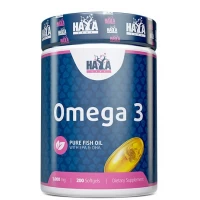 Омега -3 незаменимые жирные кислоты, Haya Labs, Omega 3 1000 мг - 200 гель капс