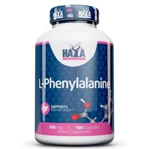 Незамінна амінокислота L-Фенілаланін, Haya Labs, L-Phenylalanine 500 мг- 100 капс