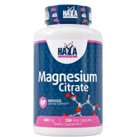 Магний (с цитрата магния), Haya Labs, Magnesium Citrate 400 мг - 120 веган капс