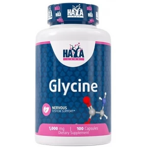 Гліцин 1000 мг (підтримка нервової системи), Haya Labs, Glycine 1000 мг – 100 капс