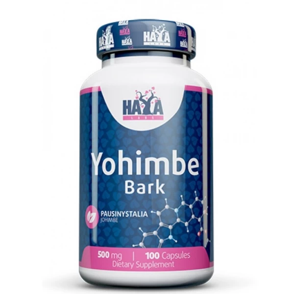 Йохімбін екстракт (кора), Haya Labs, Yohimbe Bark 500 мг - 100 капс