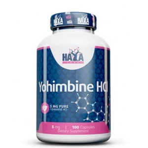 Йохимбин гидрохлорид 5 мг, Haya Labs, Yohimbine HCL 5 мг - 100 капс