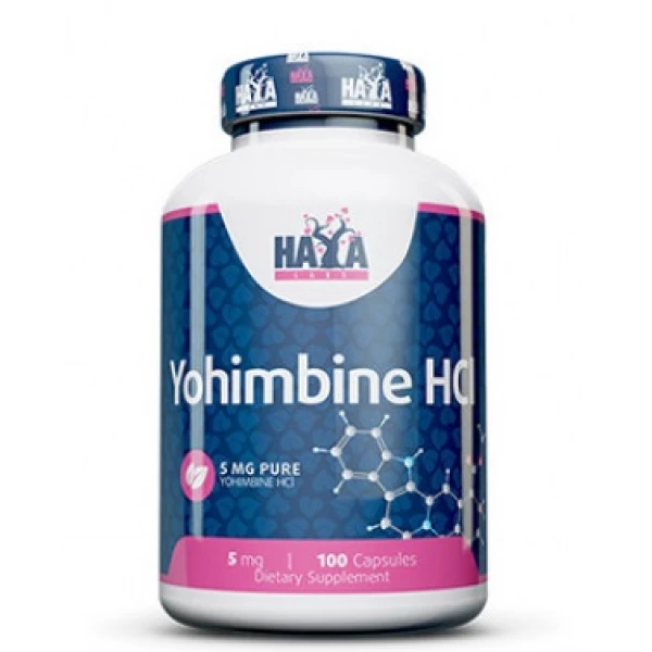 Йохімбін гідрохлорид 5 мг, Haya Labs, Yohimbine HCL 5 мг - 100 капс