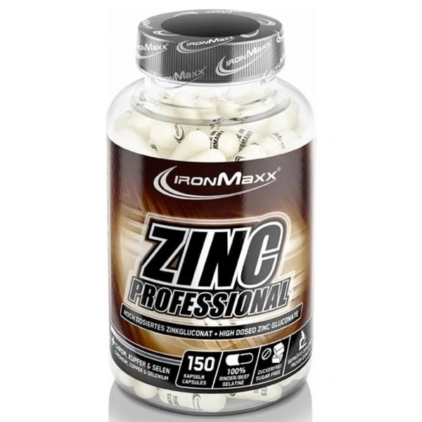 Цинк + Мідь, Селен, Хром, IronMaxx, Zinc Professional - 150 капс