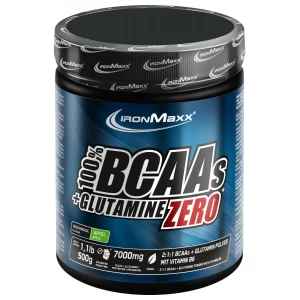 Аминокислоты ВСАА + Глютамин, IronMaxx, 100% BCAAs + Glutamine Zero - 500 г