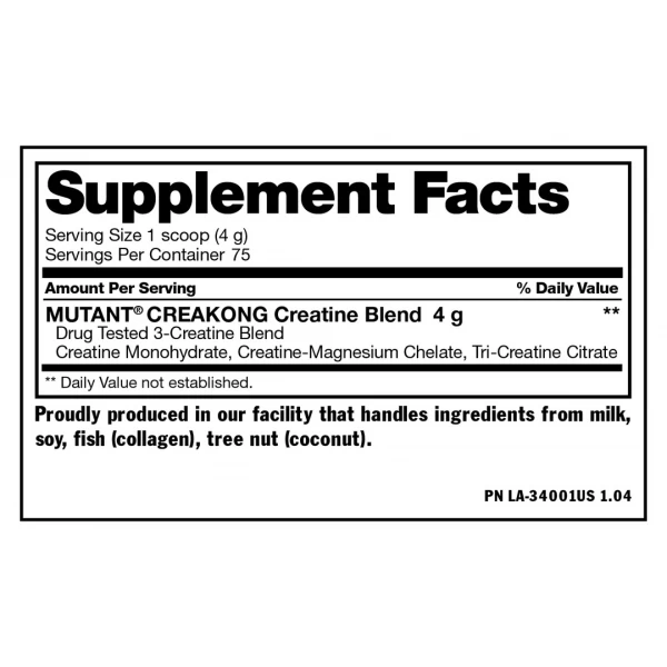 Суміш 3 форм креатину, Mutant, Creakong - 1 кг