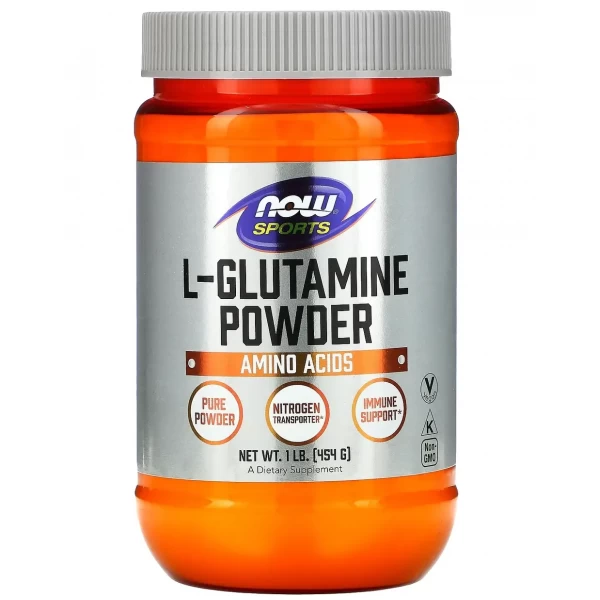 Глютамін в порошку, NOW, L-Glutamine NOW - 454 г