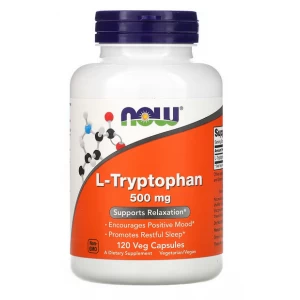 Незамінна амінокислота Л-Триптофан, NOW, L-Tryptophan 500 мг