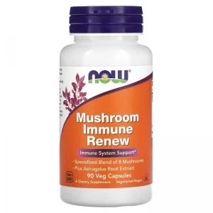 Грибна суміш для зміцнення імунітету, NOW, Immune Renew - 90 веган капс