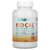 Кальцій+Магній, Д3 для дітей, NOW, KID-Cal Mag VitD - 100 жувальних таблеток