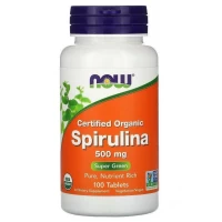Спирулина, NOW, Spirulina 500 мг - 100 таб