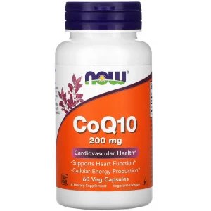 Коэнзим Q10, NOW, CoQ10 200 мг