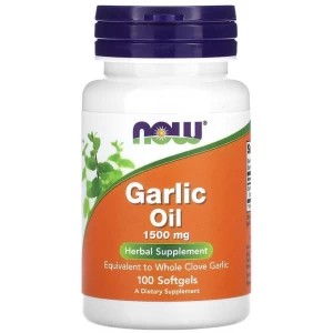 Часникова олія, NOW, Garlic Oil 1500 мг 