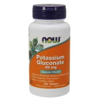 Калий глюконат 99 мг, NOW, Potassium Gluconate 99 мг - 100 таб