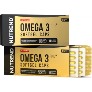Омега 3 с добавлением витамина Д3, Nutrend, Omega 3 Plus - 120 гель капс