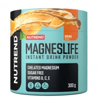 Магній (цитрат+хелат) в порошковій формі, Nutrend, MagnesLife Instant Drink - 300 г - Апельсин