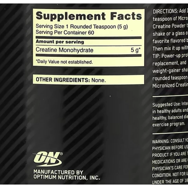 Креатин моногідрат, Optimum Nutrition, Creatine Powder - 150 г