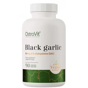 Черный ферментированный чеснок, OstroVit, Black Garlic Vege - 90 капс
