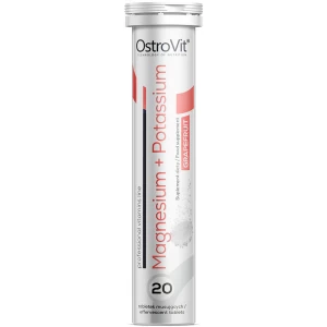 Магний, Калий + Витамин В6, OstroVit, Magnesium Citrate + Potassium – 20 таб