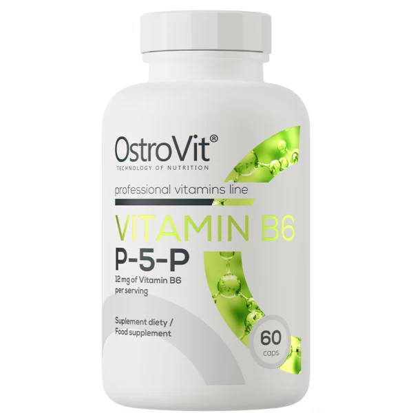 Витамин В6 (пиридоксаль 5'-фосфат), OstroVit, Vitamin B6 P-5-P - 60 капс