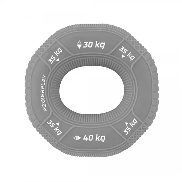 Еспандер кистьовий силіконовий, PowerPlay, PP-4331 (Hand Grip Large 30-35-40 кг) - Сірий