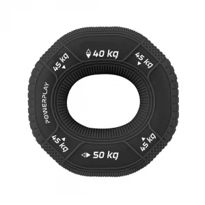 Эспандер кистевой силиконовый, PowerPlay, P-4331 (Hand Grip Hard 40-45-50 кг) - Черный