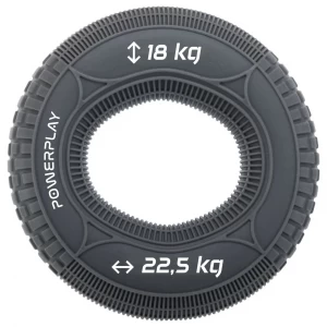 Эспандер кистевой силиконовый PowerPlay PP-4330 Hand Grip Loops Medium (18-22.5-36 кг) – серый