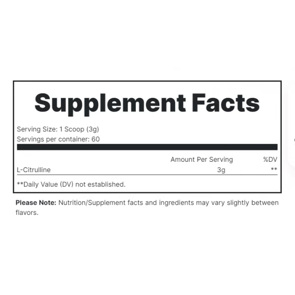 Чистий Л-Цитрулін без смакових наповнювачів ,Redcon1, L-Citrulline - 180 г