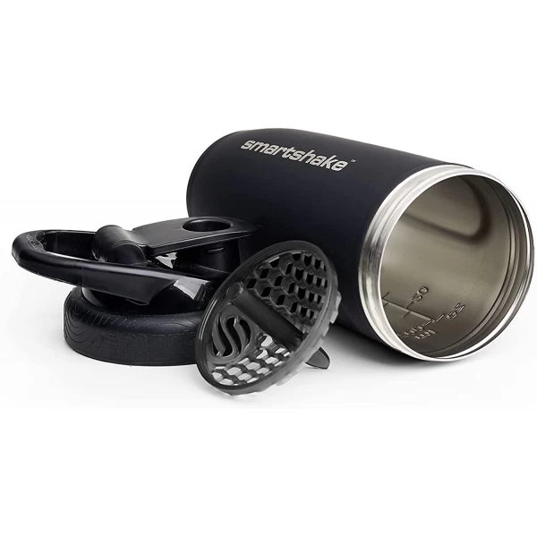 Шейкер металевий, SmartShake, Reforce - 900 мл - black