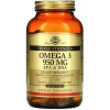 Тройная концентрация Омега-3 (88% ЭПК/ДГК), Solgar, Omega-3 950 мг - 100 гель капс
