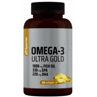 Омега 3 55% + Витамин Е, Sporter, Omega-3 Ultra Gold - 120 гель капс