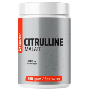 Л-Цитруллин малат без вкусовых наполнителей, Sporter, Citrulline - 300 г