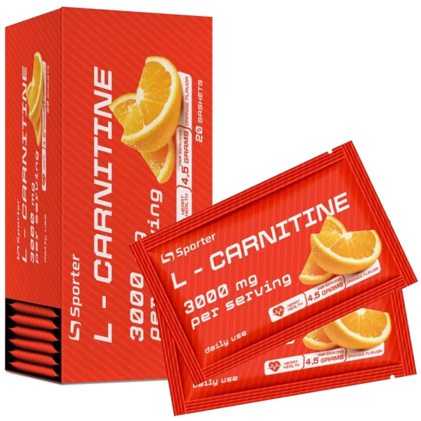 Л-Карнітин 3000 мг в порційних стіках, Sporter, L - carnitine 3000 box - 4,5 г