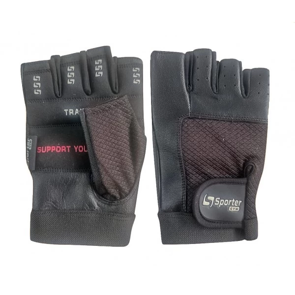 Рукавички Men (MFG-2400), SporterGYM - Чорні
